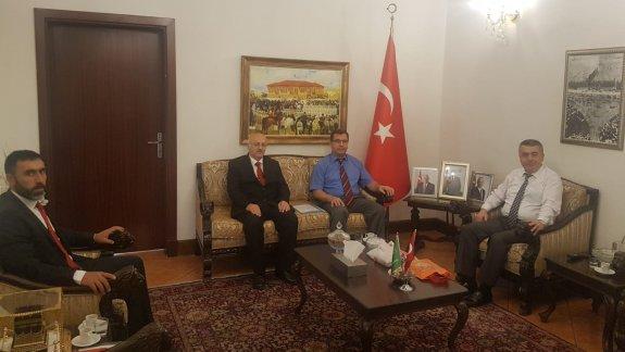 Başkonsolosumuz Sayın Dr. Akif MENEVŞE, Ataşemiz İsmail ALTINKAYNAK, Cidde UTO Müdürü Selim ÇELİK ve Taif UTO Müdürü Sinan POLAT´ı kabul ettiler.